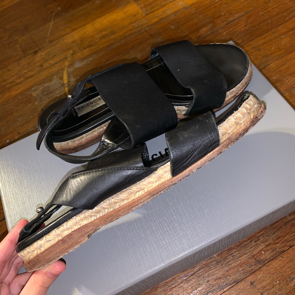 Balenciaga‎ leather espadrilles/sandals - Picture 6 of 8